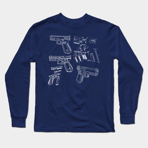 glock 17 Long Sleeve T-Shirt by arxitrav